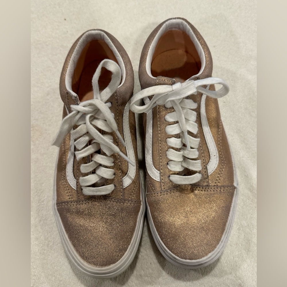Vans Old Skool Rose Gold Sz 8